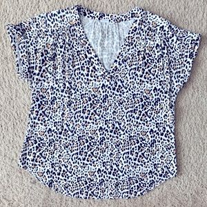 GAP Short Sleeve Cheetah Print Shirt